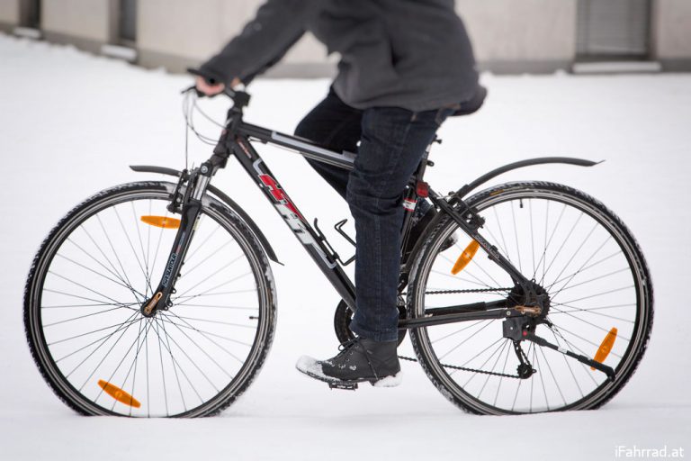 In Graz fahren immer mehr im Winter mit dem Fahrrad