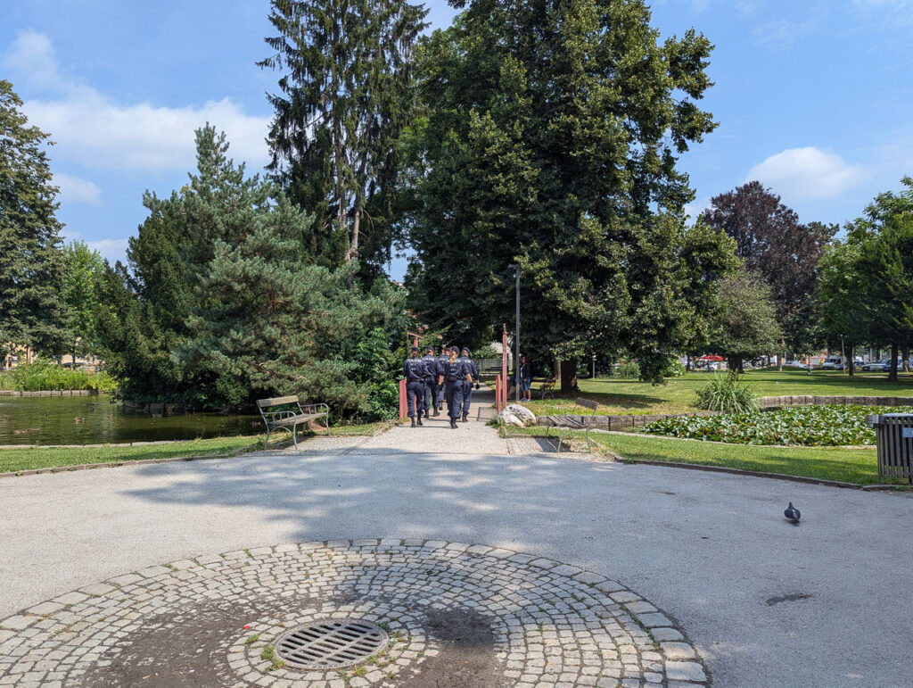 Polizei zeigt Präsenz im Volksgartenpark