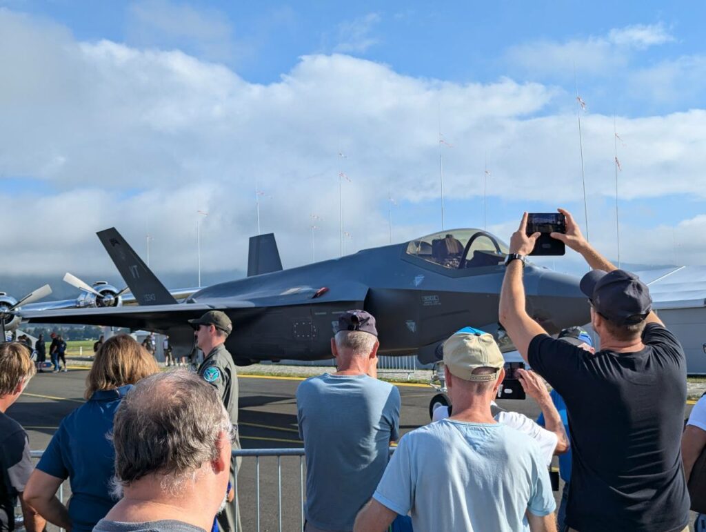 Die F35 ist ein begehrtes Fotomotiv auf der Airpower24