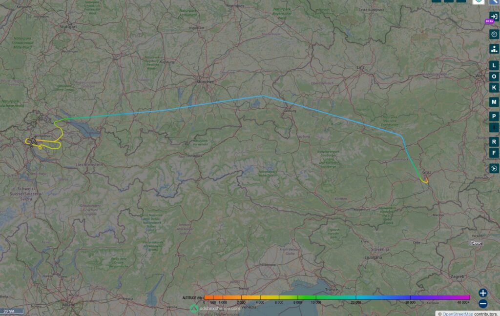 HB-JCD Überstellung