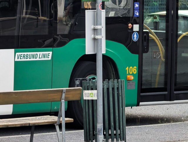 Bus in Graz Haltestelle